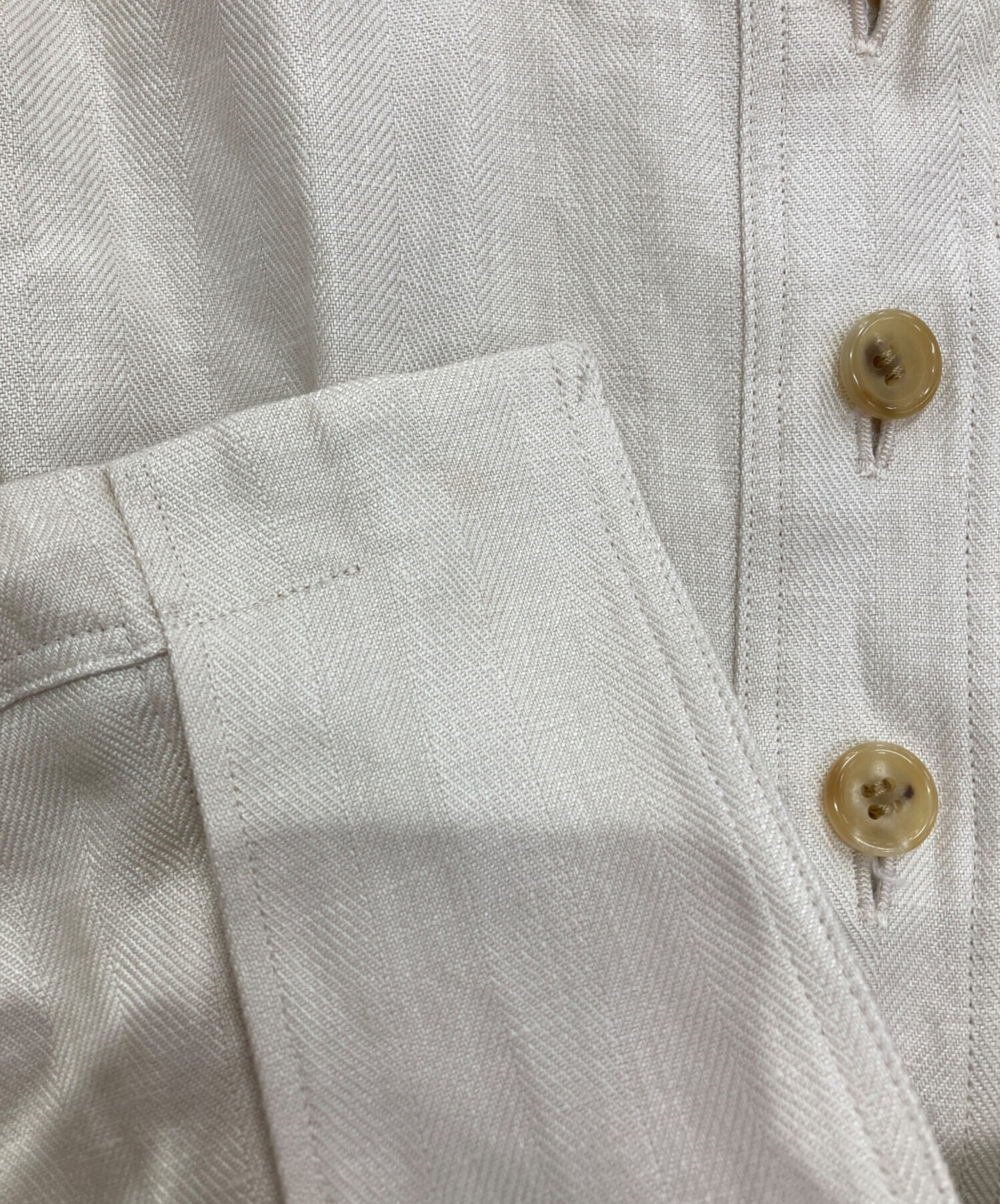 中古・古着通販】CABANA (カバナ) リネンジャケット アイボリー サイズ