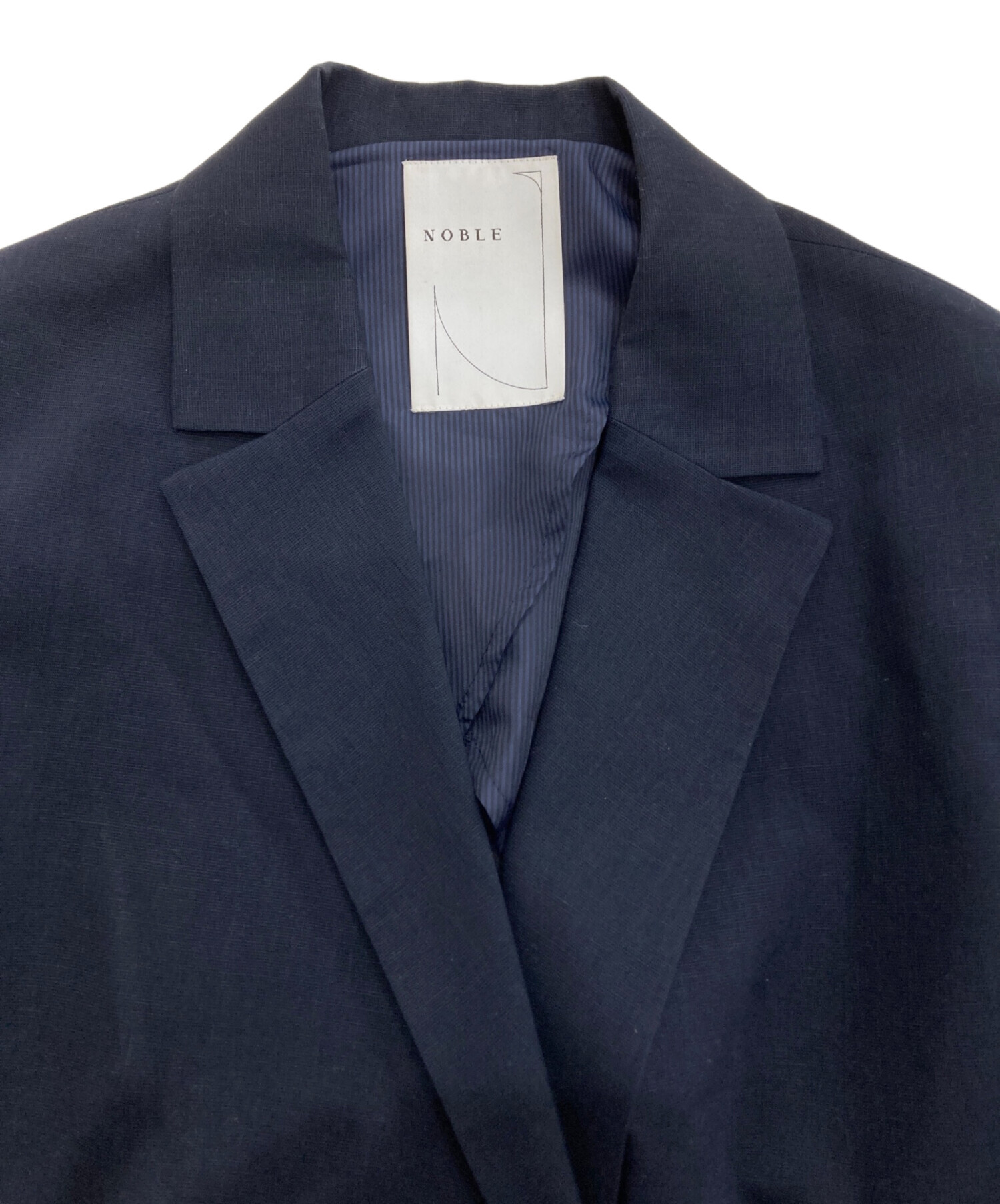 中古・古着通販】Noble (ノーブル) 麻ストレッチピークドラペルダブル