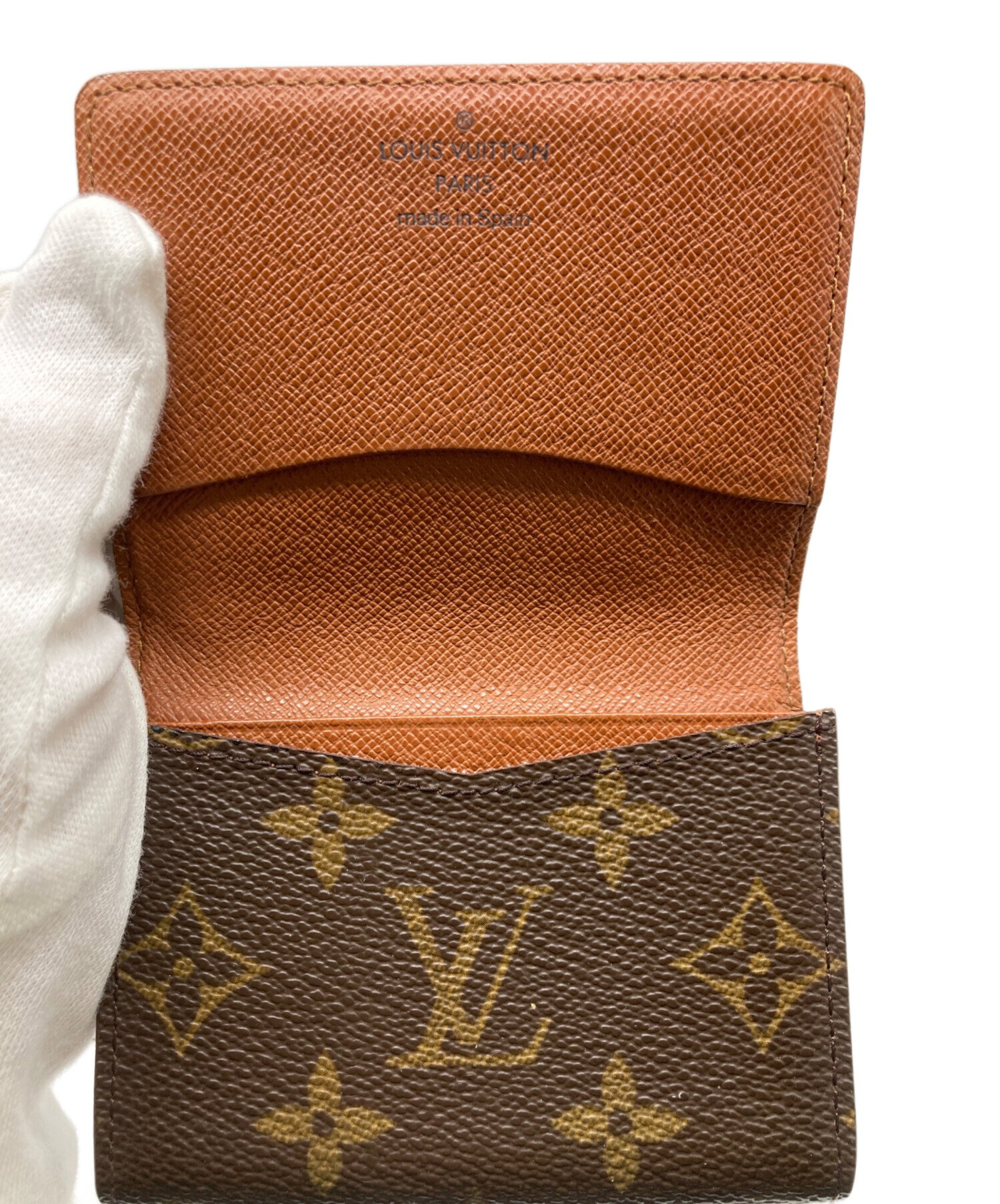 ルイ・ヴィトン 名刺入れ ブラウン 中古・古着通販】LOUIS VUITTON (ルイ ヴィトン) 名刺入れ ブラウン