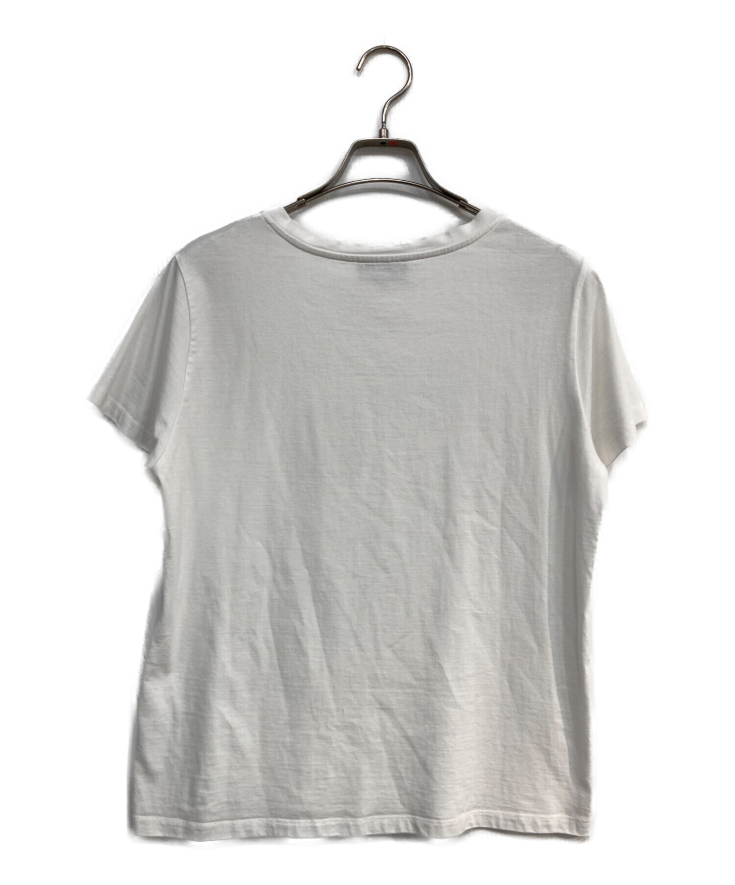 中古・古着通販】A.P.C. (アーペーセー) ロゴTシャツ ホワイト サイズ