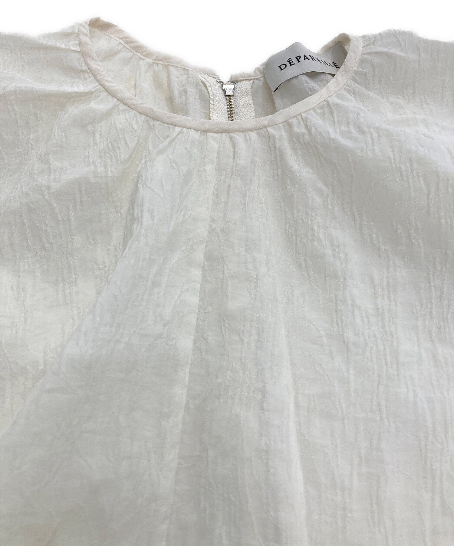 中古・古着通販】DEPAREILLE (デパリエ) シースルー半袖ブラウス