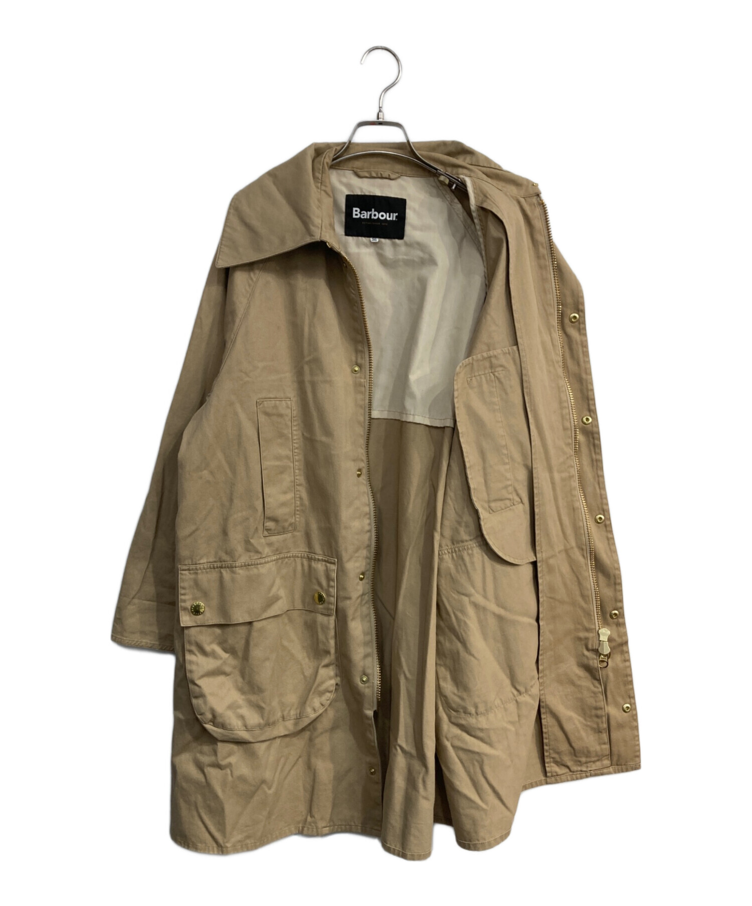 中古・古着通販】Barbour (バブアー) ロングコート ベージュ サイズ:36