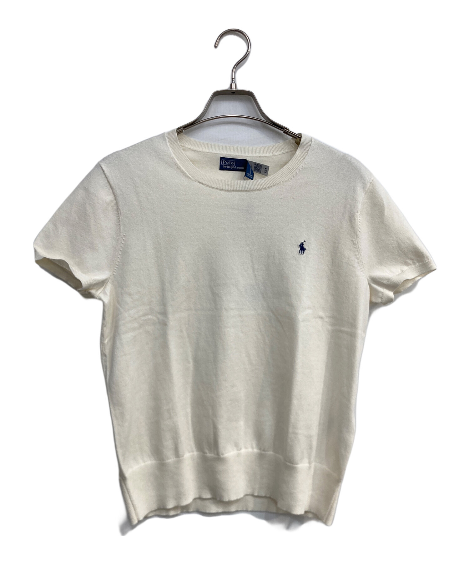 在庫ラスト【M】ポロ ラルフローレン ニット クルーネック 半袖 ピンク 中古・古着通販】POLO RALPH LAUREN (ポロ・ラルフローレン) クルー