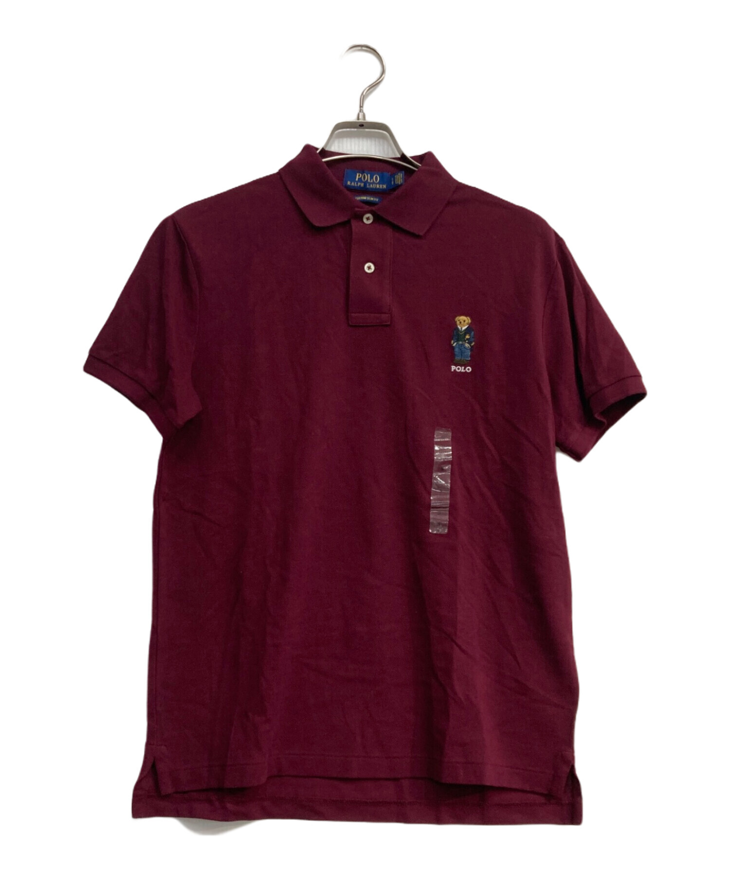 【美品】POLO RALPH LAUREN ポロベア刺繍 ポロシャツ ボルドー 中古・古着通販】POLO RALPH LAUREN (ポロ・ラルフローレン) POLOベア