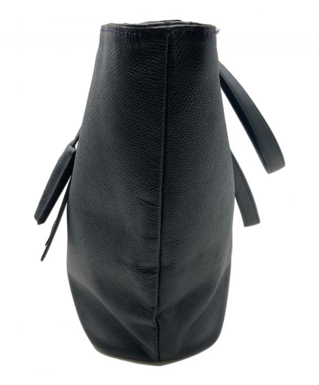 PELLE MORBIDA 紺色レザー トートバッグ PELLE MORBIDA ネイビー レザートートバッグ バッグ