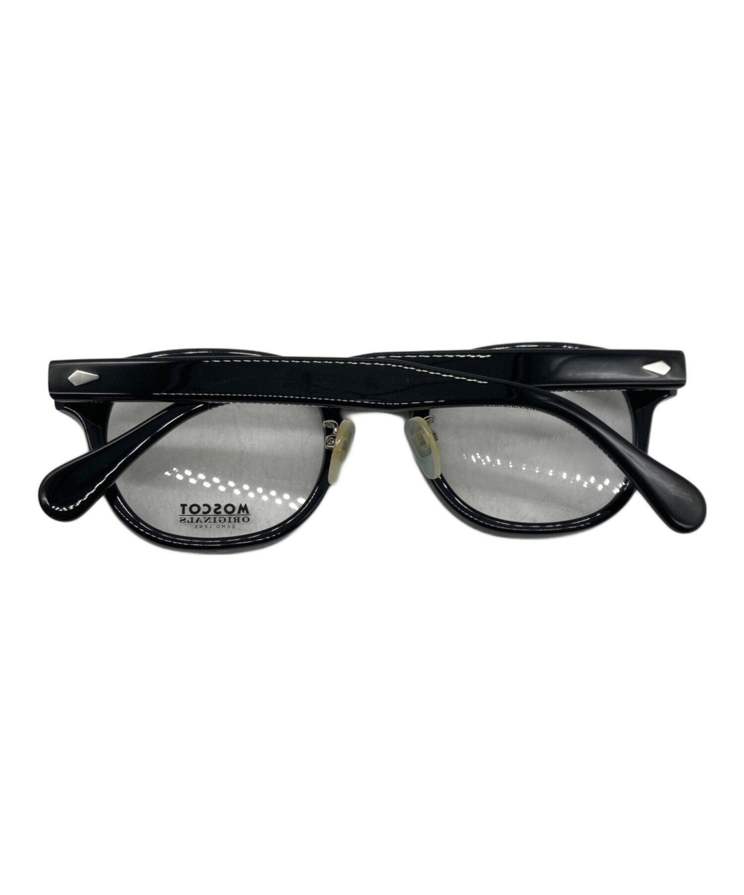 中古・古着通販】MOSCOT (モスコット) 伊達眼鏡 ブラック サイズ:49