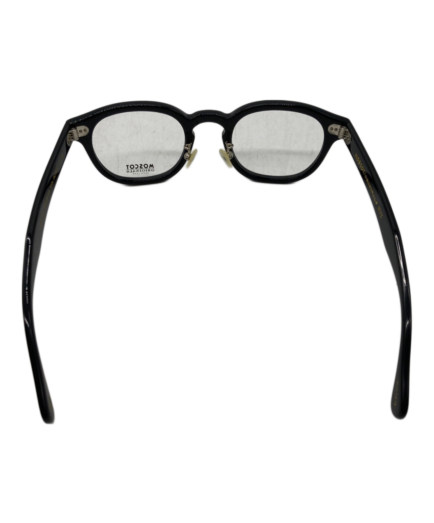 健康用品 MOSCOT ORIGINALS 伊達メガネ ブラック サイズ49 メガネ