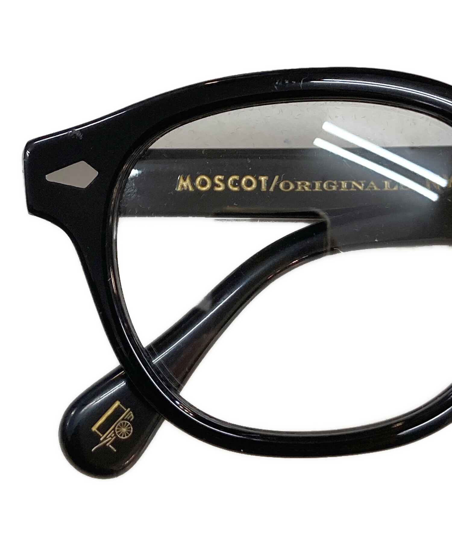 中古・古着通販】MOSCOT (モスコット) 伊達眼鏡 ブラック サイズ:49
