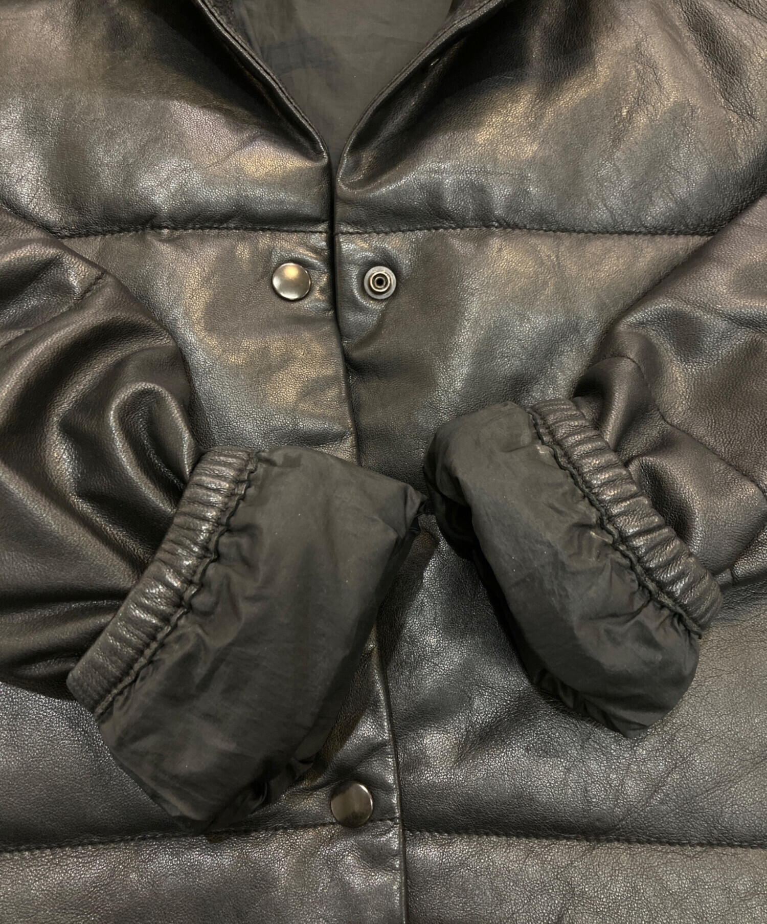 中古・古着通販】Ron Herman (ロンハーマン) レザーダウンジャケット