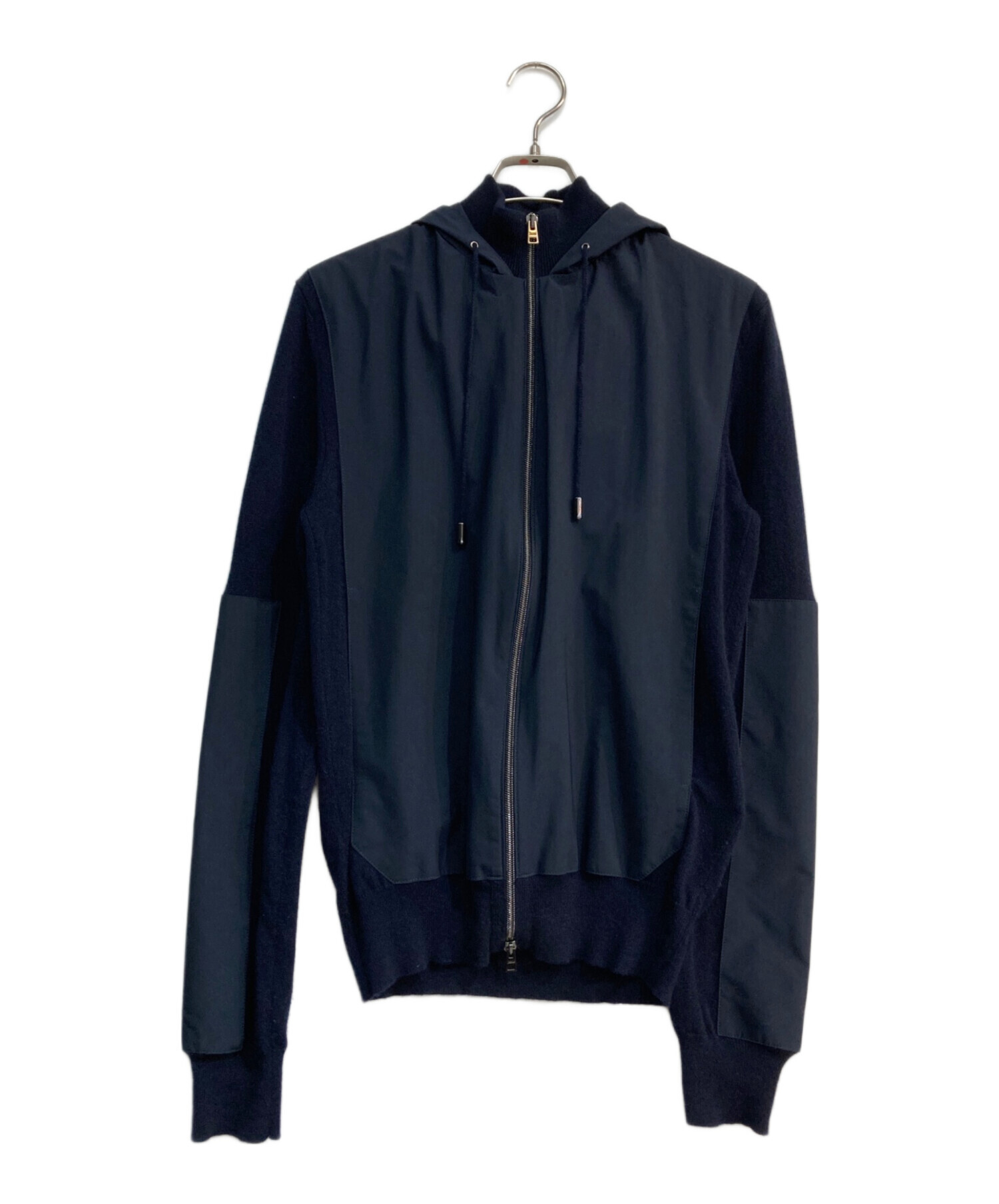 中古・古着通販】HERNO (ヘルノ) カシミヤニットパーカー ネイビー