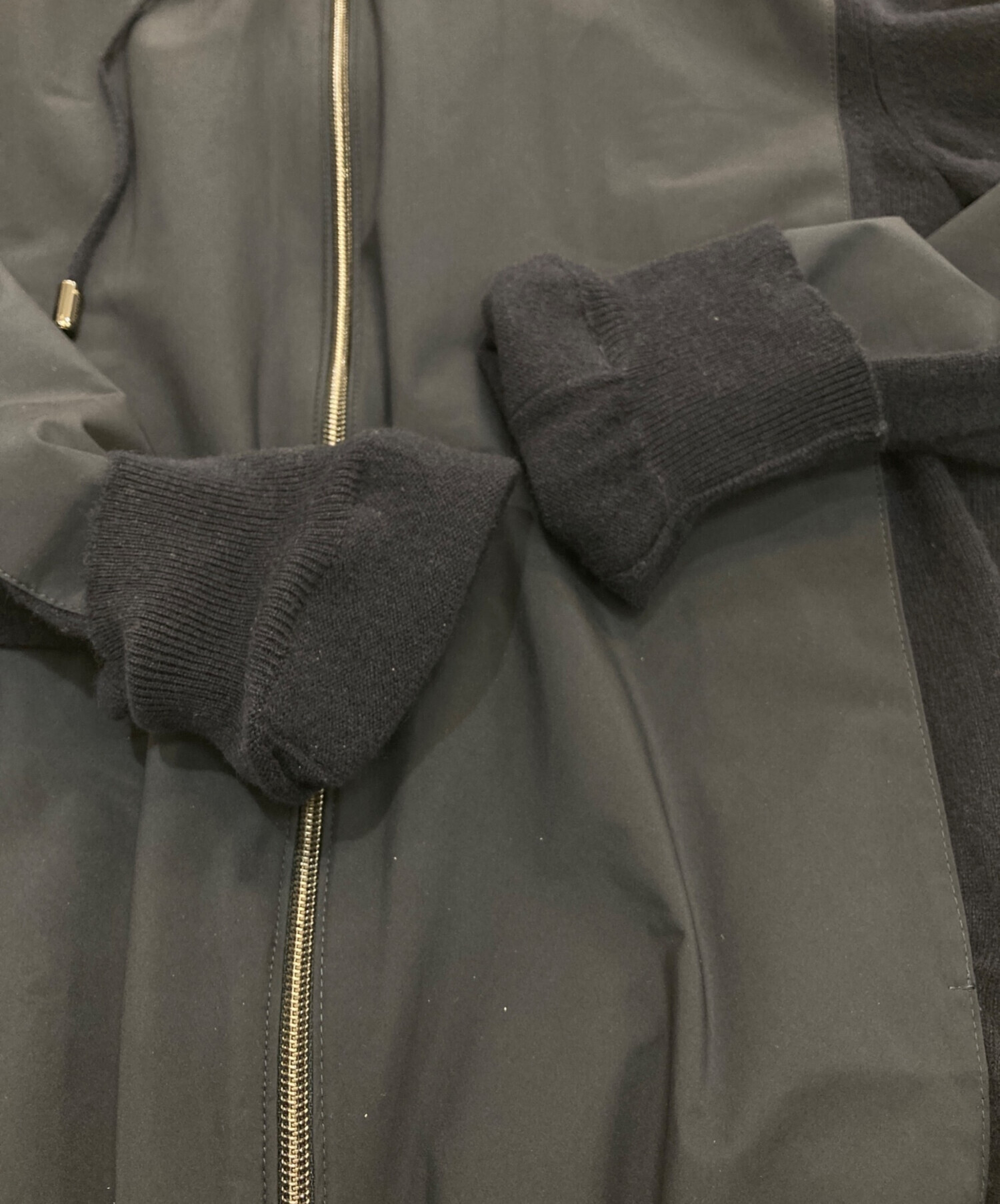 中古・古着通販】HERNO (ヘルノ) カシミヤニットパーカー ネイビー