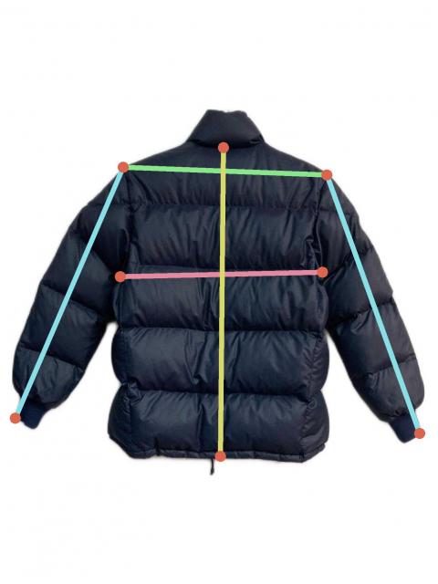 中古・古着通販】MONCLER (モンクレール) ダウンジャケット ネイビー
