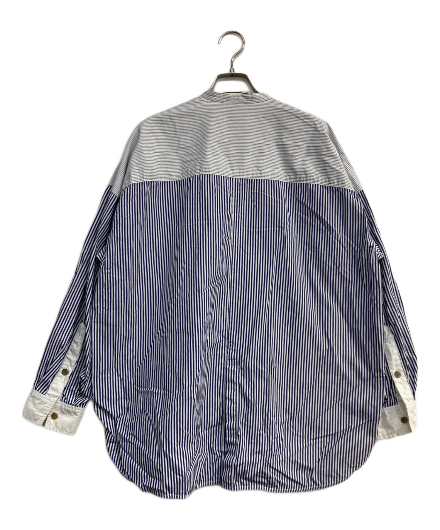 中古・古着通販】nagonstans (ナゴンスタンス) バンドカラーストライプ