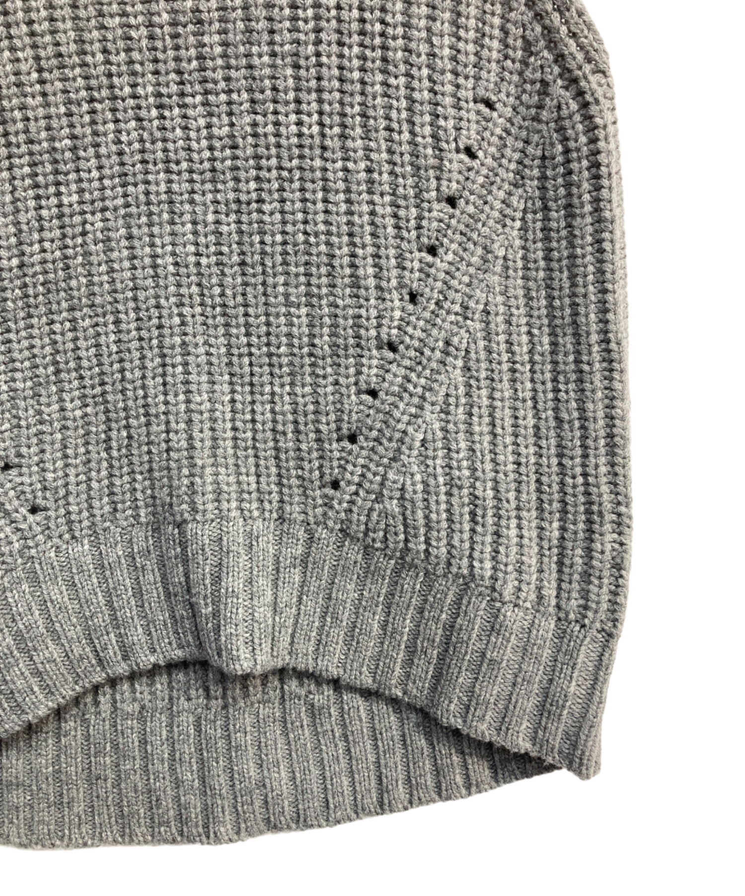 美品 チノ CINOH タートルネック ニット セーター グレー CINOH（チノ） ニット セーター 「CINOH/チノ」TURTLE NECK TIGHT KNIT