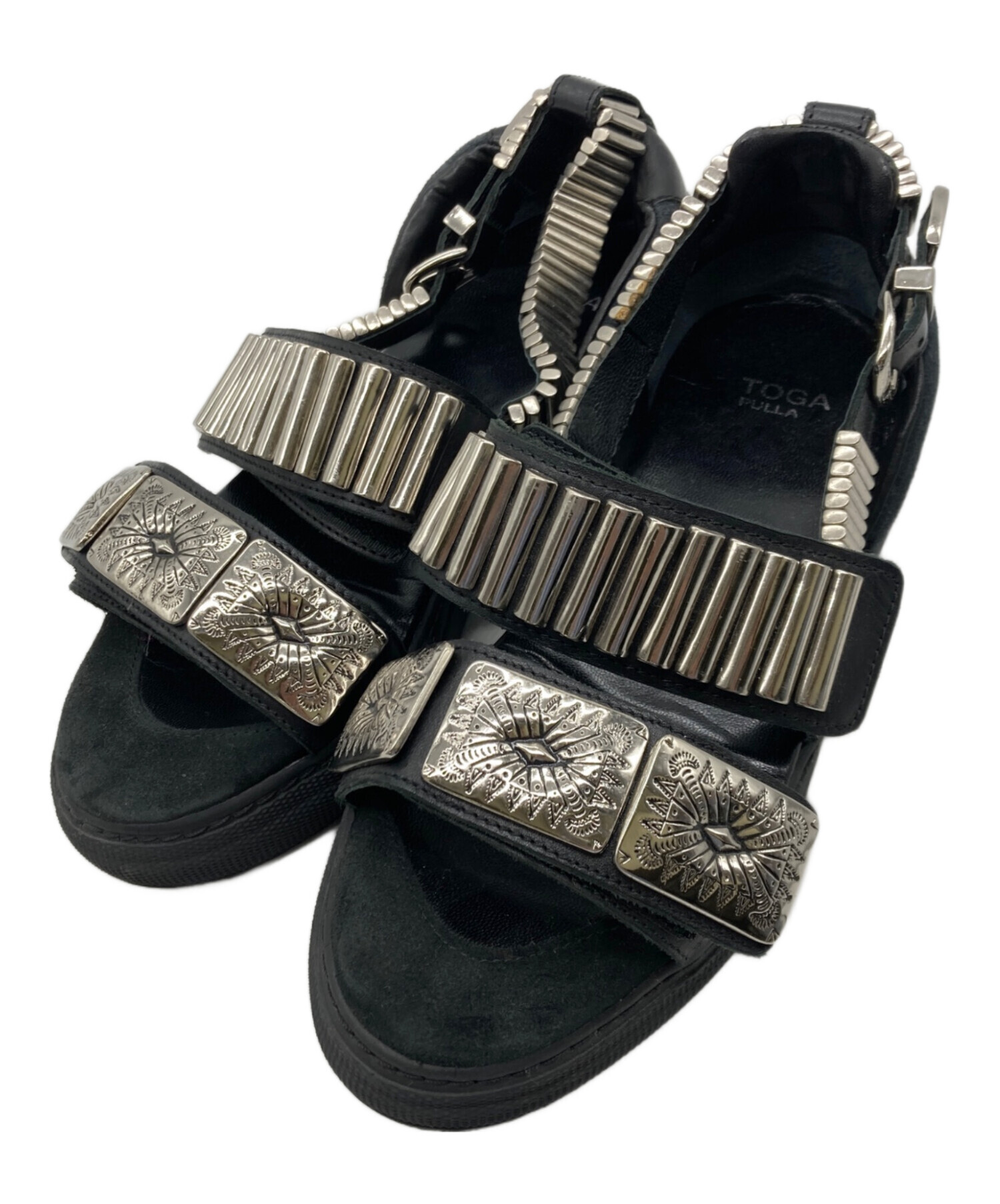 【★値下げ】TOGA PULLA メタルバックル サンダル 35 中古・古着通販】TOGA PULLA (トーガ プルラ) METAL SNEAKER SANDALS