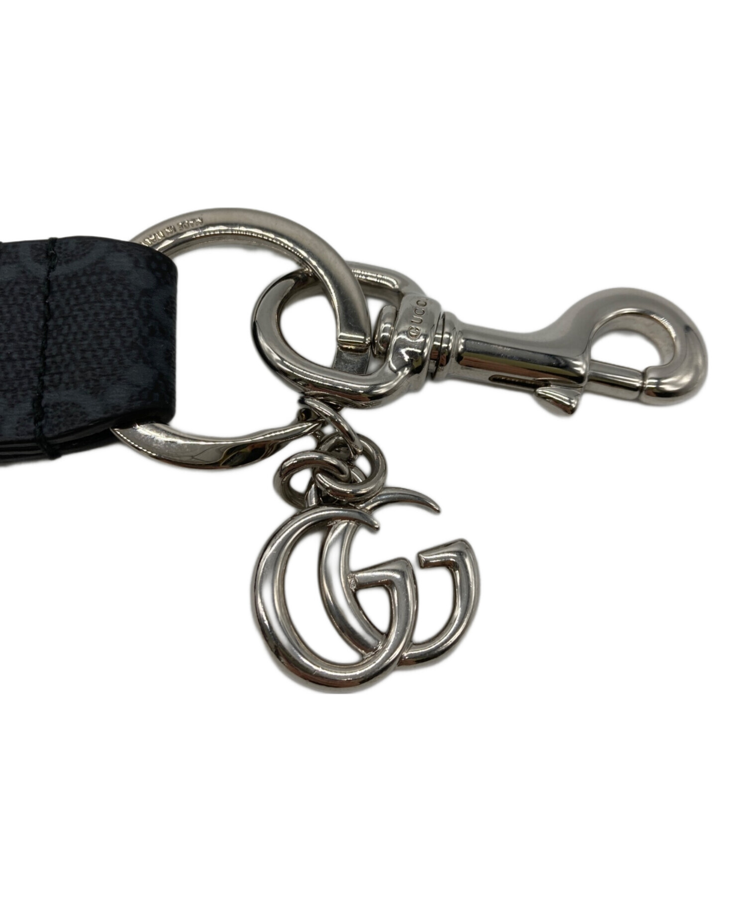 中古・古着通販】GUCCI (グッチ) ダブルG GG キーチェーン ブラック