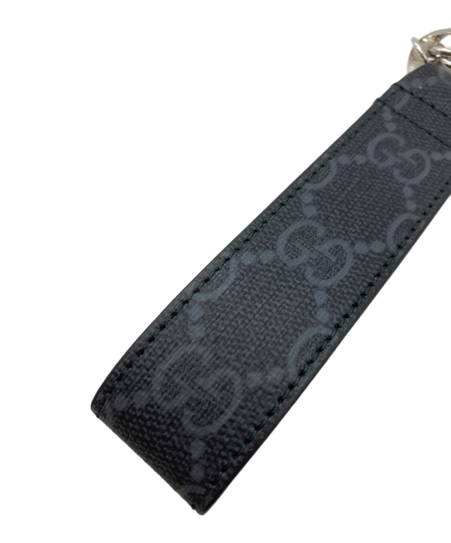 中古・古着通販】GUCCI (グッチ) ダブルG GG キーチェーン ブラック