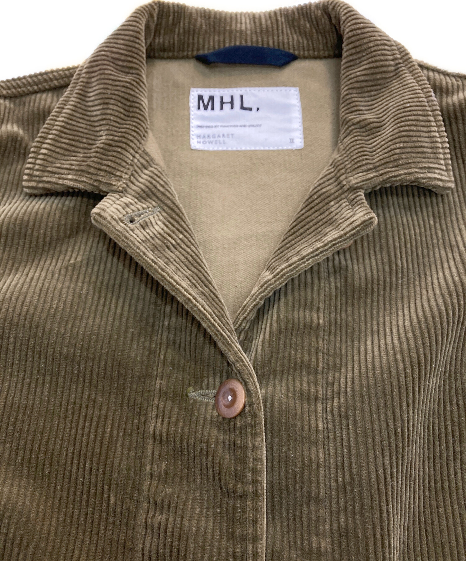中古・古着通販】MHL (エムエイチエル) コーデュロイジャケット カーキ
