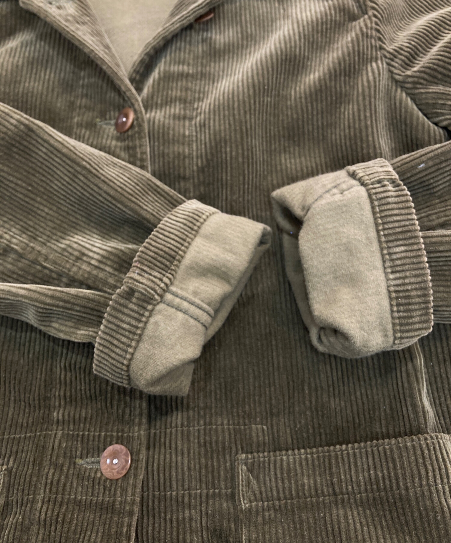 中古・古着通販】MHL (エムエイチエル) コーデュロイジャケット カーキ