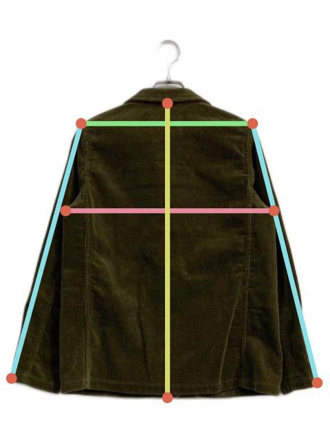 中古・古着通販】MHL (エムエイチエル) コーデュロイジャケット カーキ