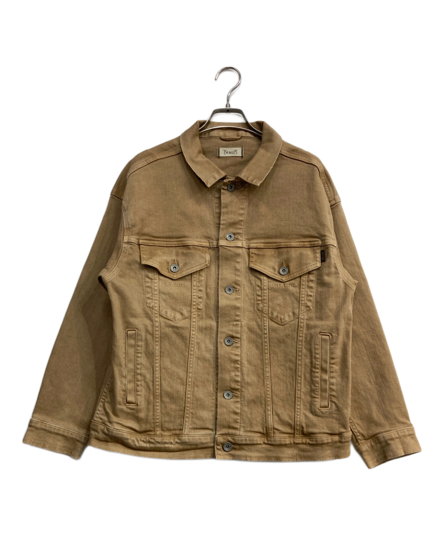 YANUK デニムジャケット Fサイズ 中古・古着通販】YANUK (ヤヌーク) デニムジャケット ブラウン サイズ