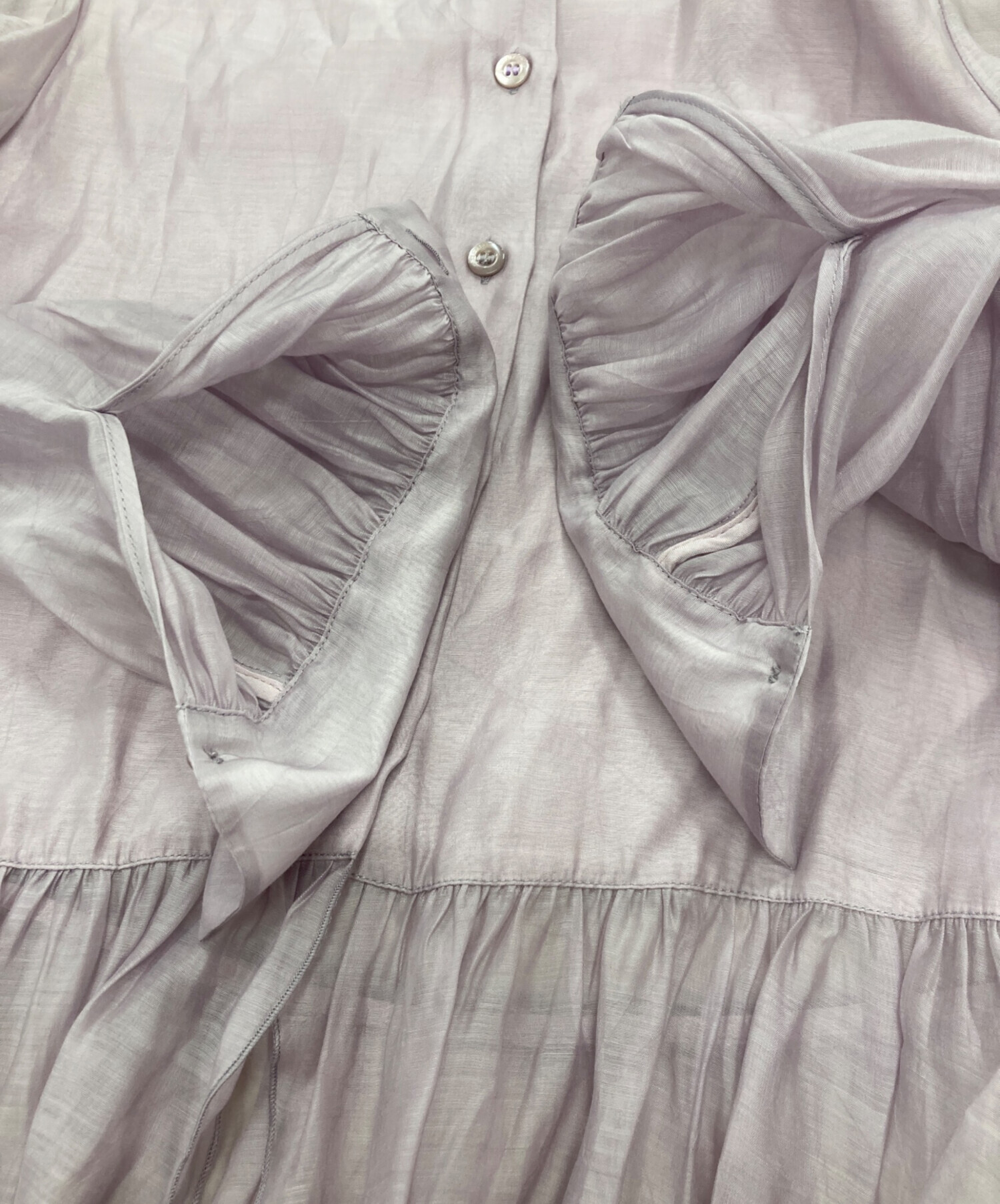 中古・古着通販】SEE BY CHLOE (シーバイクロエ) シアーフリルブラウス 