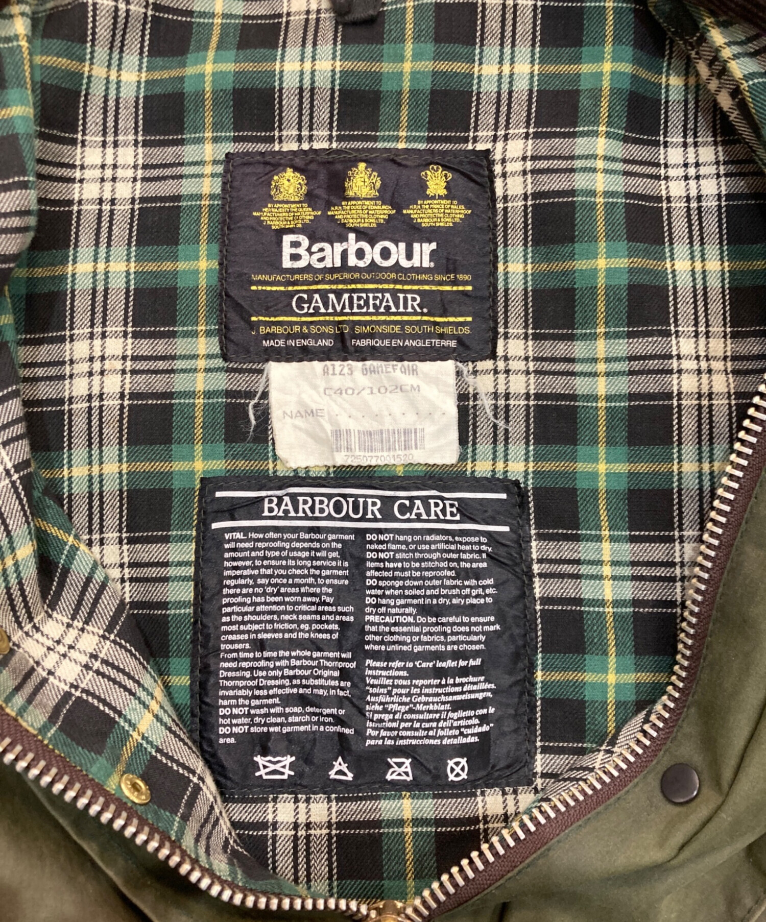 中古・古着通販】Barbour (バブアー) GAMEFAIR オイルドコート