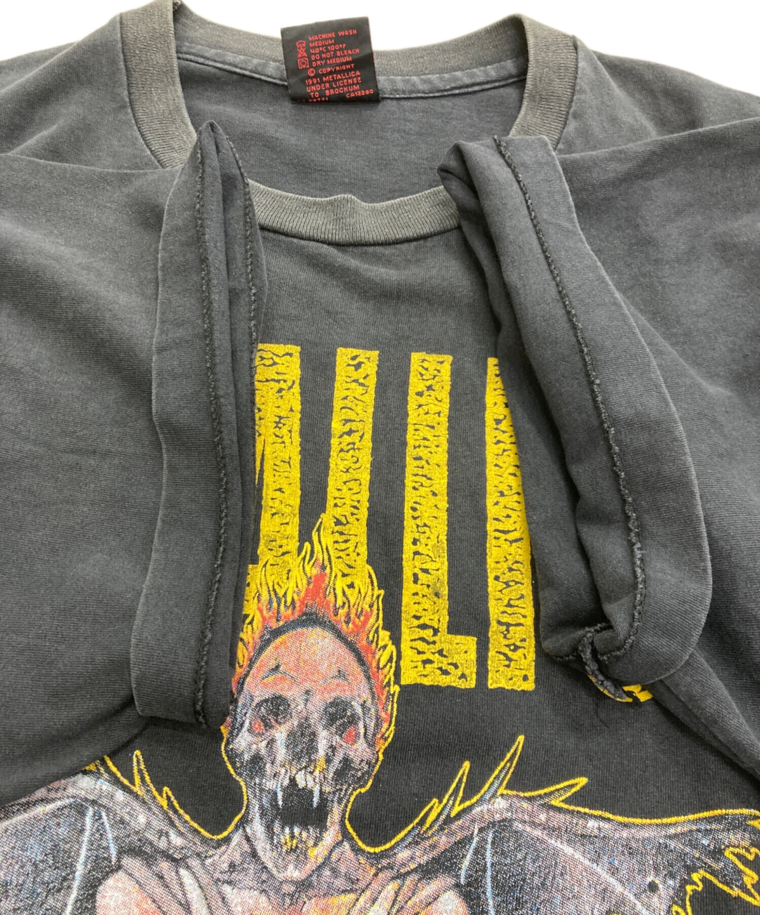 中古・古着通販】METALLICA (メタリカ) プリントTシャツ グレー サイズ