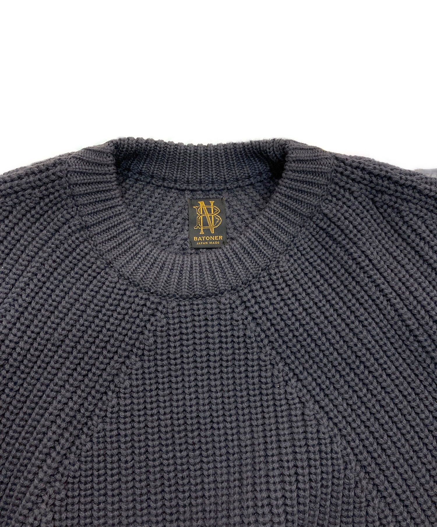 中古・古着通販】BATONER (バトナ―) SIGNATURE CREW NECK BN-21FM-023 