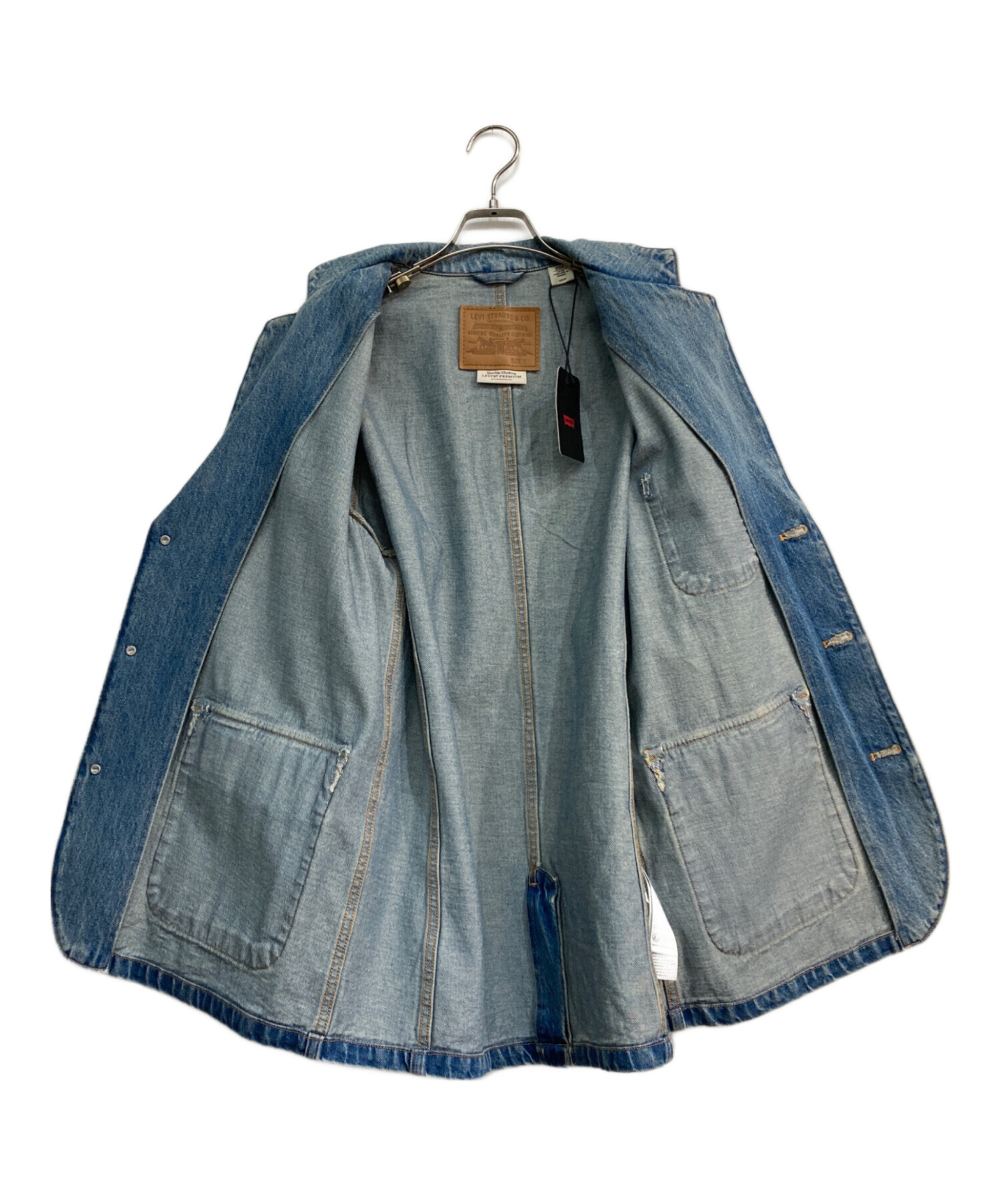 【美品】LEVI’S PREMIUM デニム S カバーオール インディゴ 中古・古着通販】LEVI'S PReMIUM (リーバイス プレミアム) デニム