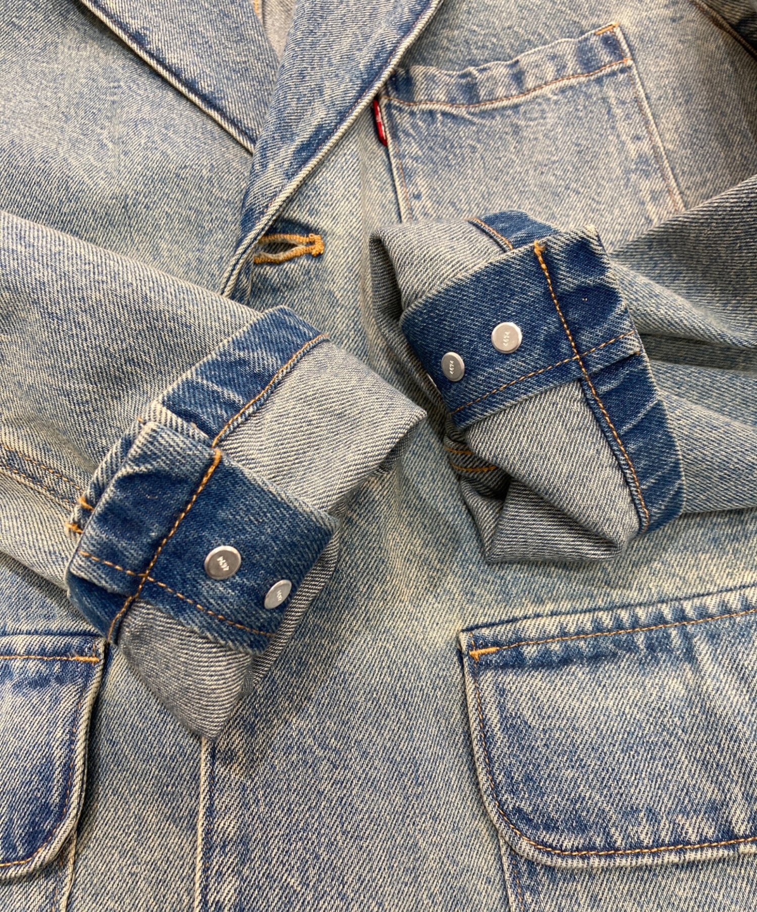 ロ*カ様 リーバイス　デニム　カバーオール　インディゴ 美品】リーバイス デニムカバーオール メンズS インディゴ - メルカリ