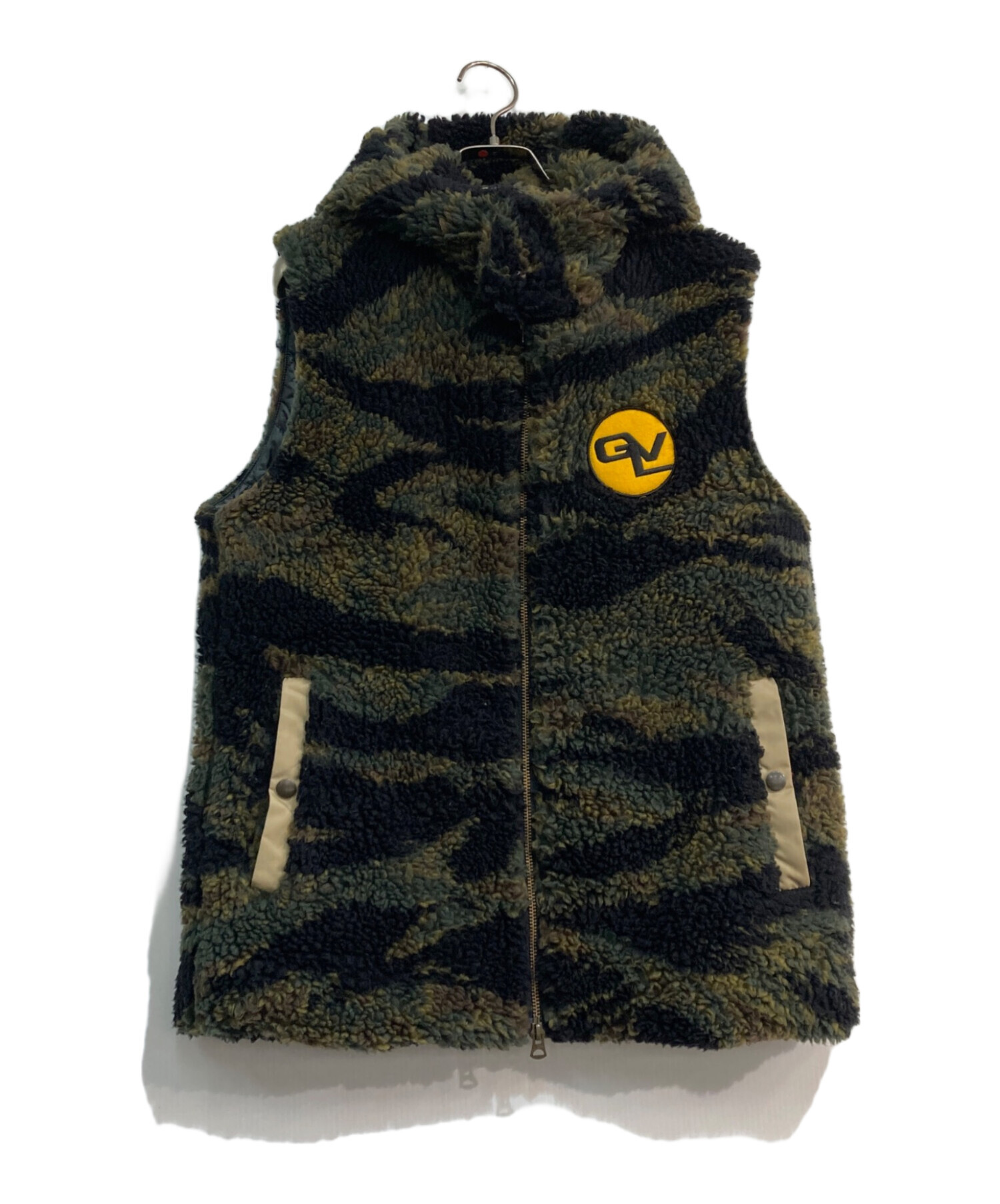 中古・古着通販】GAVIAL (ガヴィル) BOA VEST CAMO カーキ サイズ:M