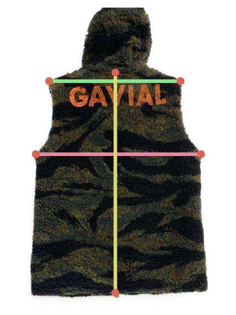 中古・古着通販】GAVIAL (ガヴィル) BOA VEST CAMO カーキ サイズ:M
