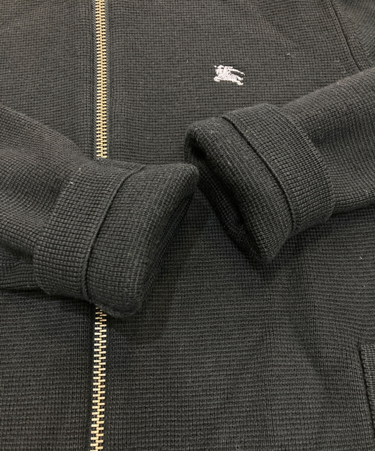 【美品】バーバリーブラックレーベル　ニットジャケット バーバリーブラックレーベル BURBERRY BLACK LABEL 美品 ニット