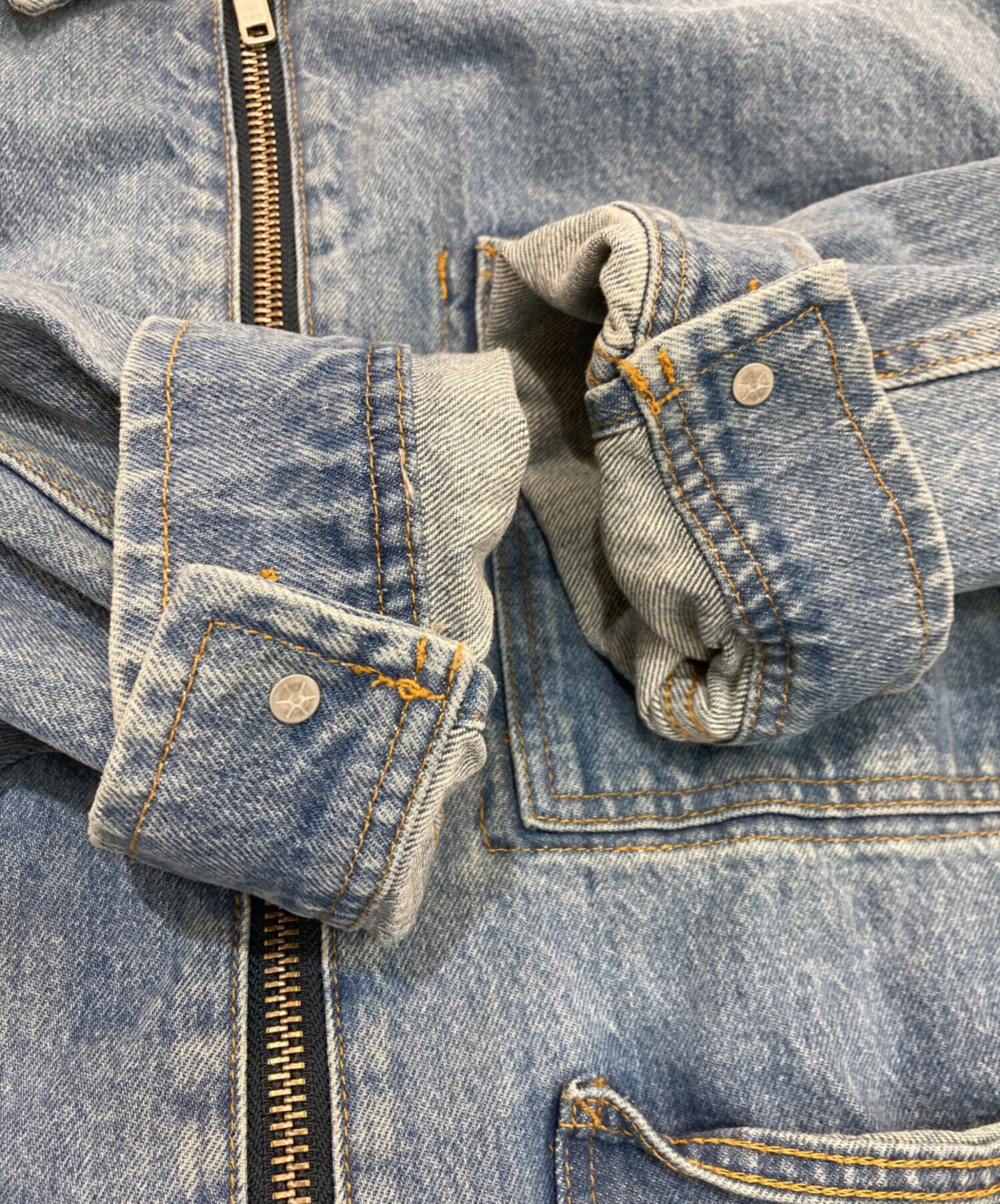 中古・古着通販】stussy (ステューシー) Denim Zip Work Jacket SP24