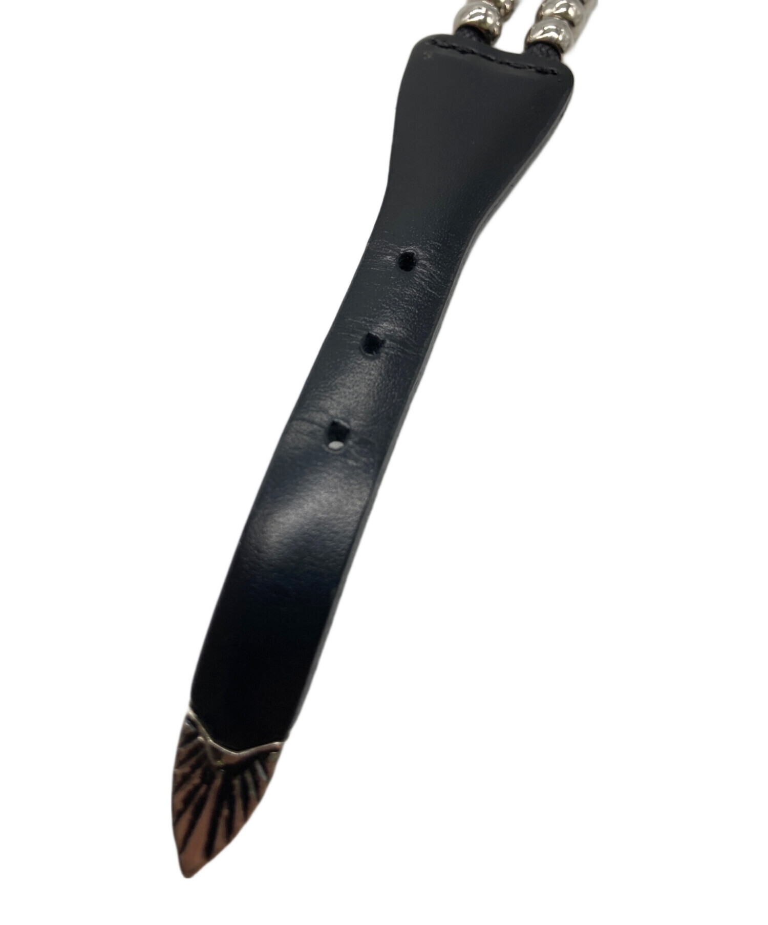 中古・古着通販】TOGA (トーガ) レザー ビーズ ブレスレット ブラック