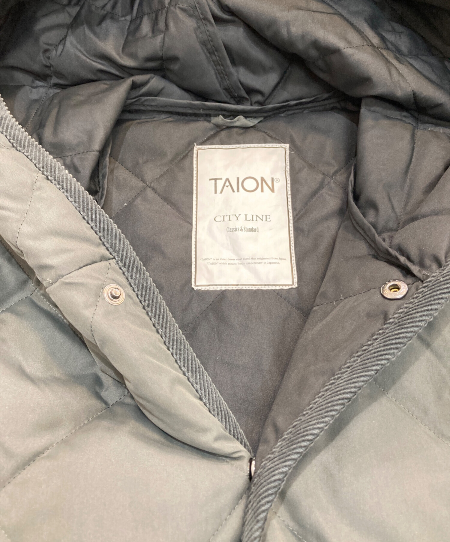 中古・古着通販】TAION (タイオン) CITY LINE キルティングコート 