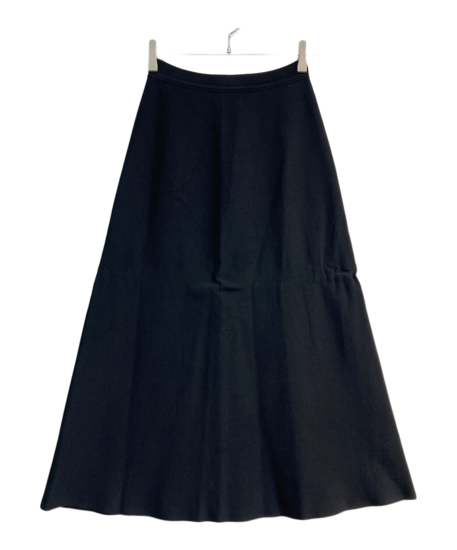 Theory セオリー ブラック プリーツスカート XSサイズ 中古・古着通販】theory (セオリー) LONG FLARE SKIRT ブラック サイズ