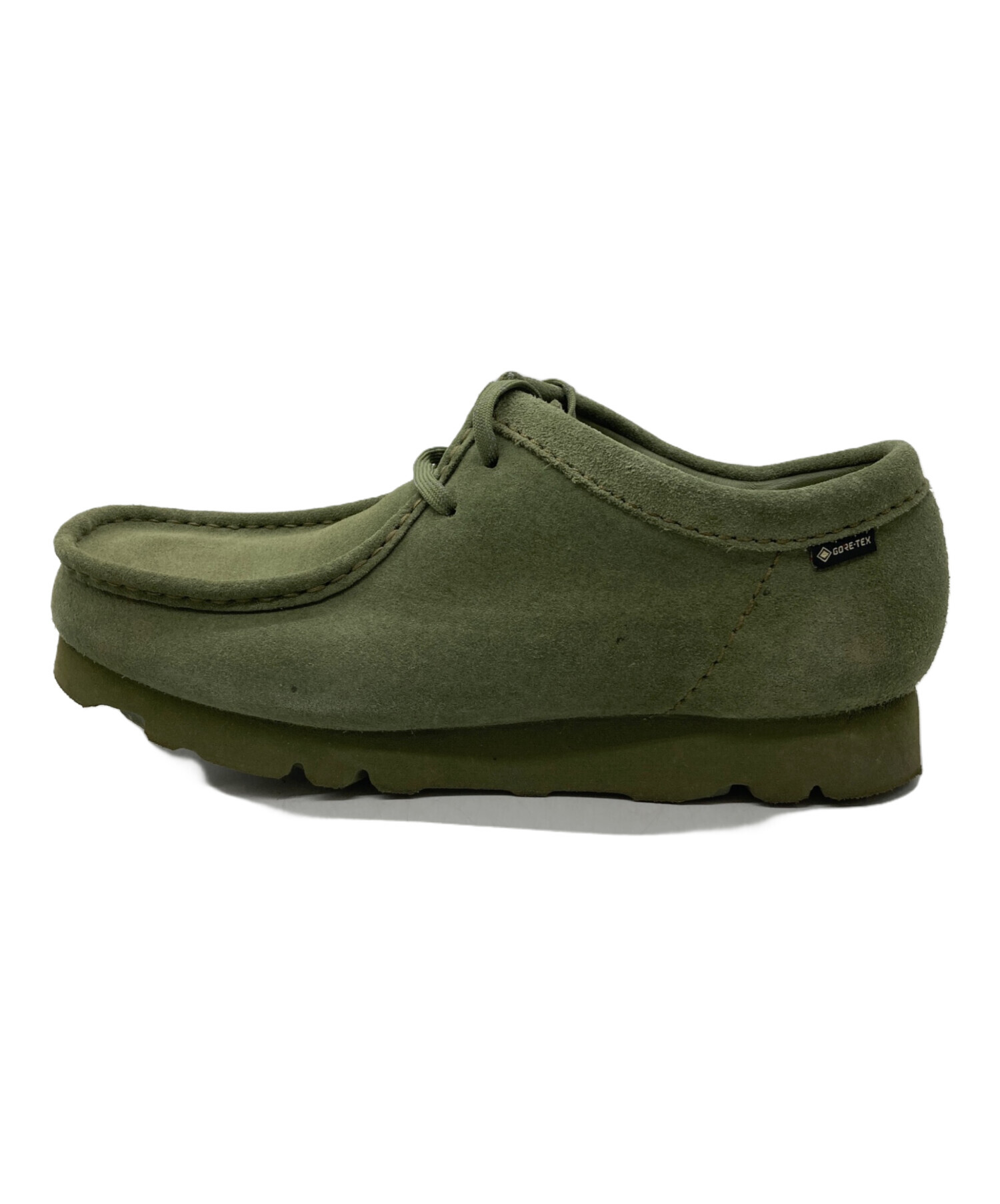 【美品】clarks　WALLABEE　カーキ CLARKS Wallabee.GTX Khaki/Green Sde Khaki/Green Sde （クラークス