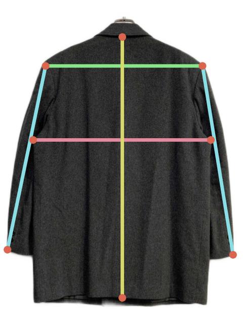 中古・古着通販】LANVIN (ランバン) カシミヤ ダブル チェスターコート