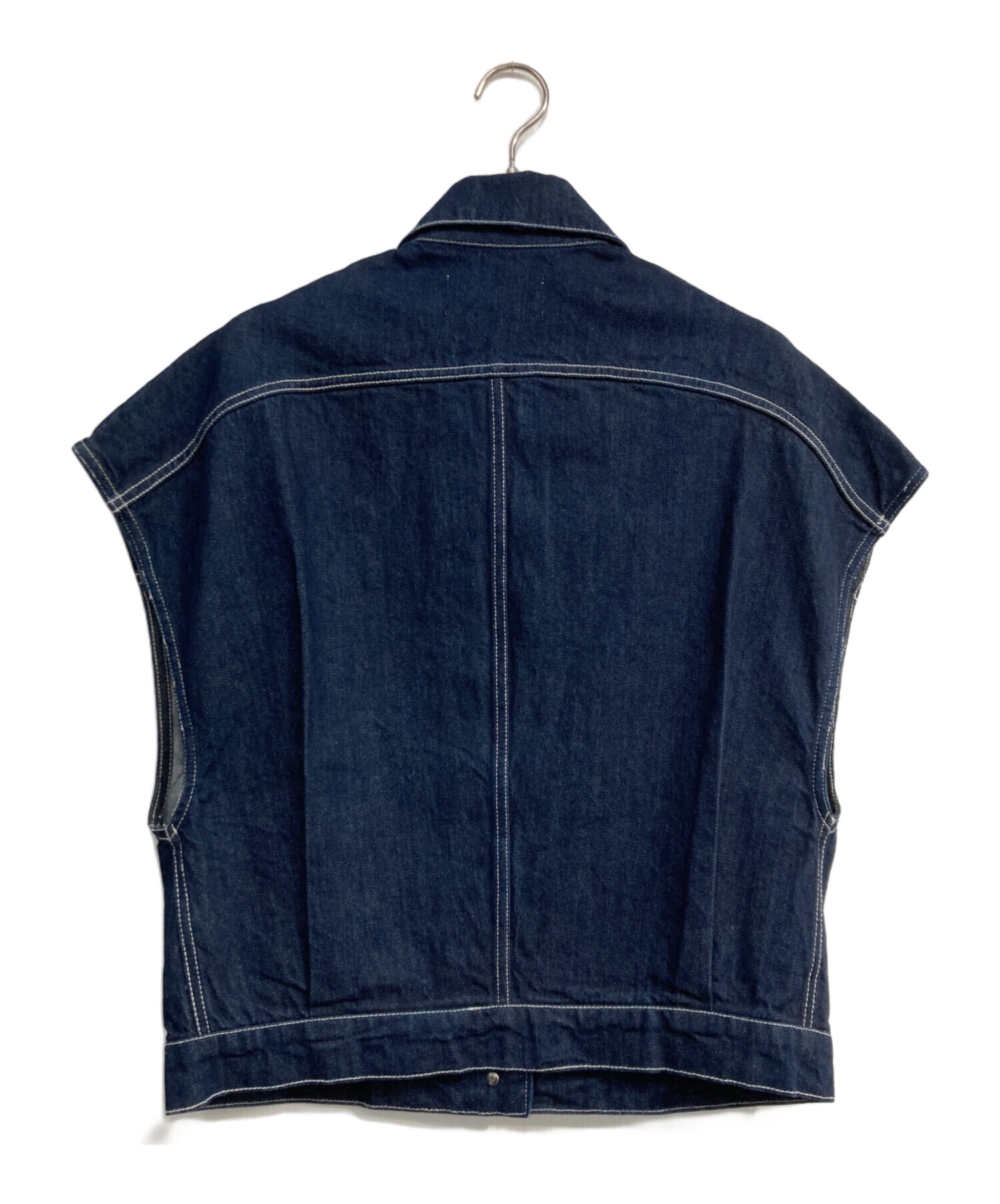 中古・古着通販】machatt (マチャット) デニムベスト インディゴ