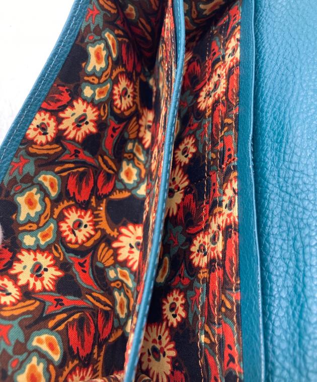 中古・古着通販】ANNA SUI (アナスイ) ポニー がま口長財布 ターコイズ