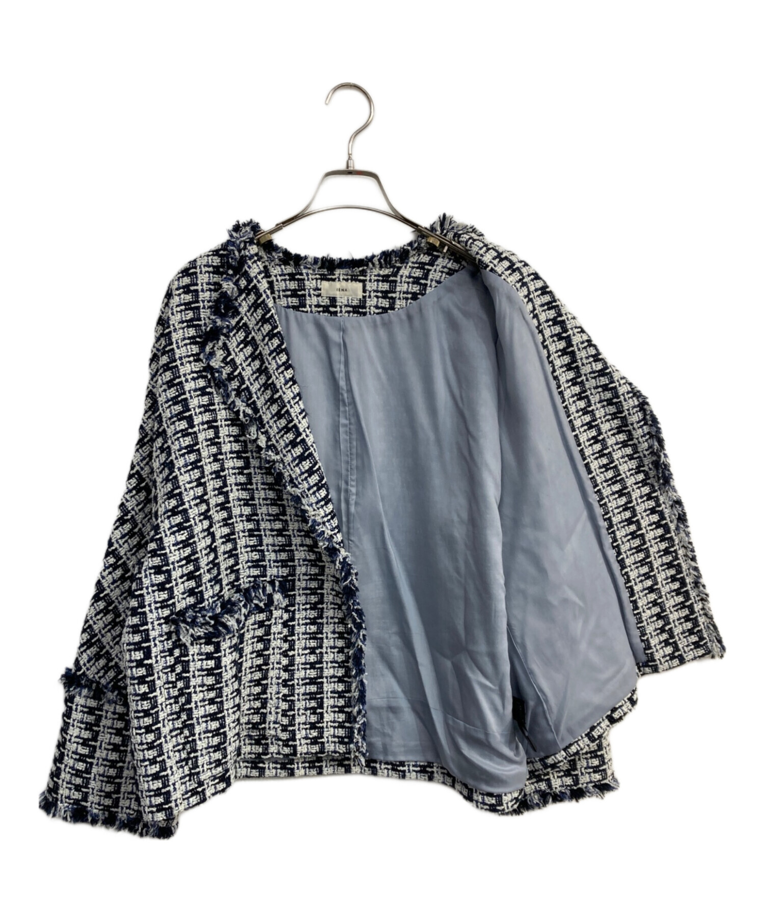 中古・古着通販】IENA (イエナ) ＆NAVY ブルーツイードジャケット
