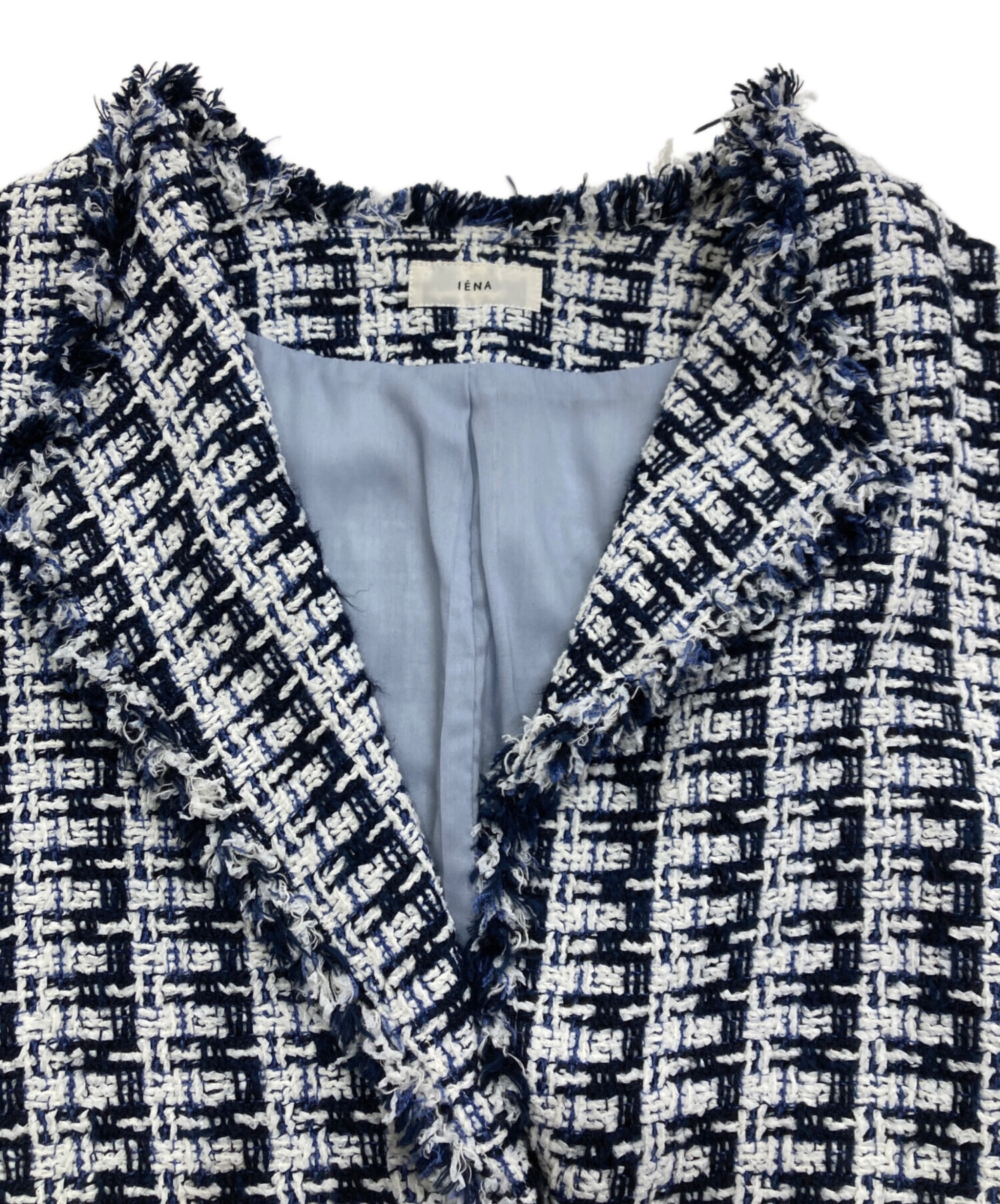 中古・古着通販】IENA (イエナ) ＆NAVY ブルーツイードジャケット