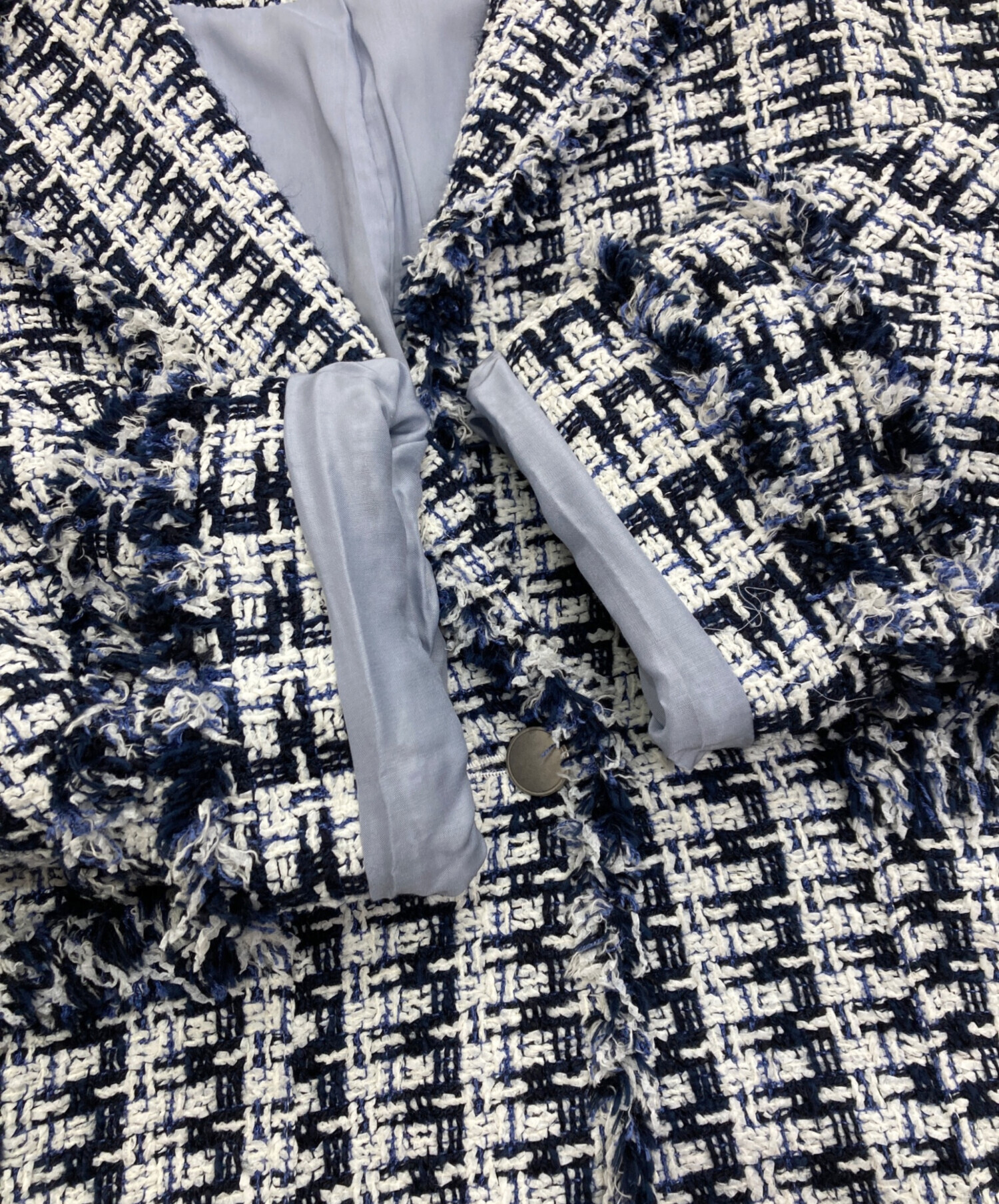 中古・古着通販】IENA (イエナ) ＆NAVY ブルーツイードジャケット