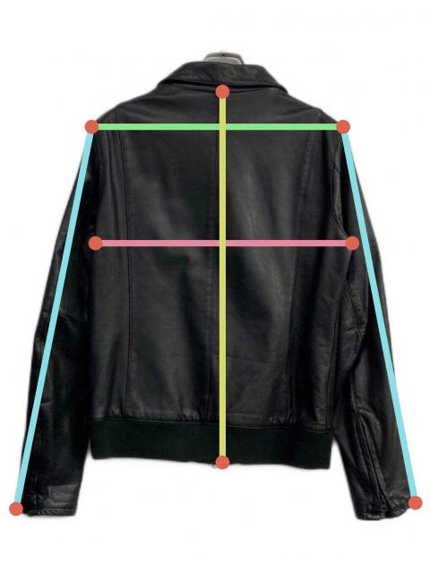 中古・古着通販】Shama (シャマ) レザージャケット 41247nu ブラック