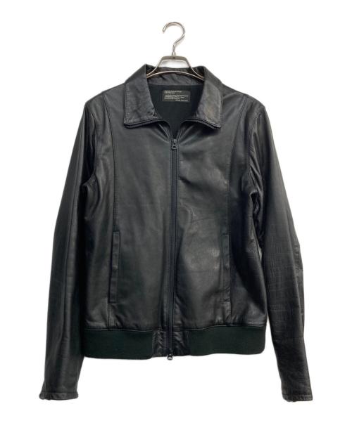 日本製 牛革◆シャマ ｓｈａｍａ レザージャケット 黒 Ｓ◆ライダース革ブルゾン 中古・古着通販】Shama (シャマ) レザージャケット 41247nu ブラック