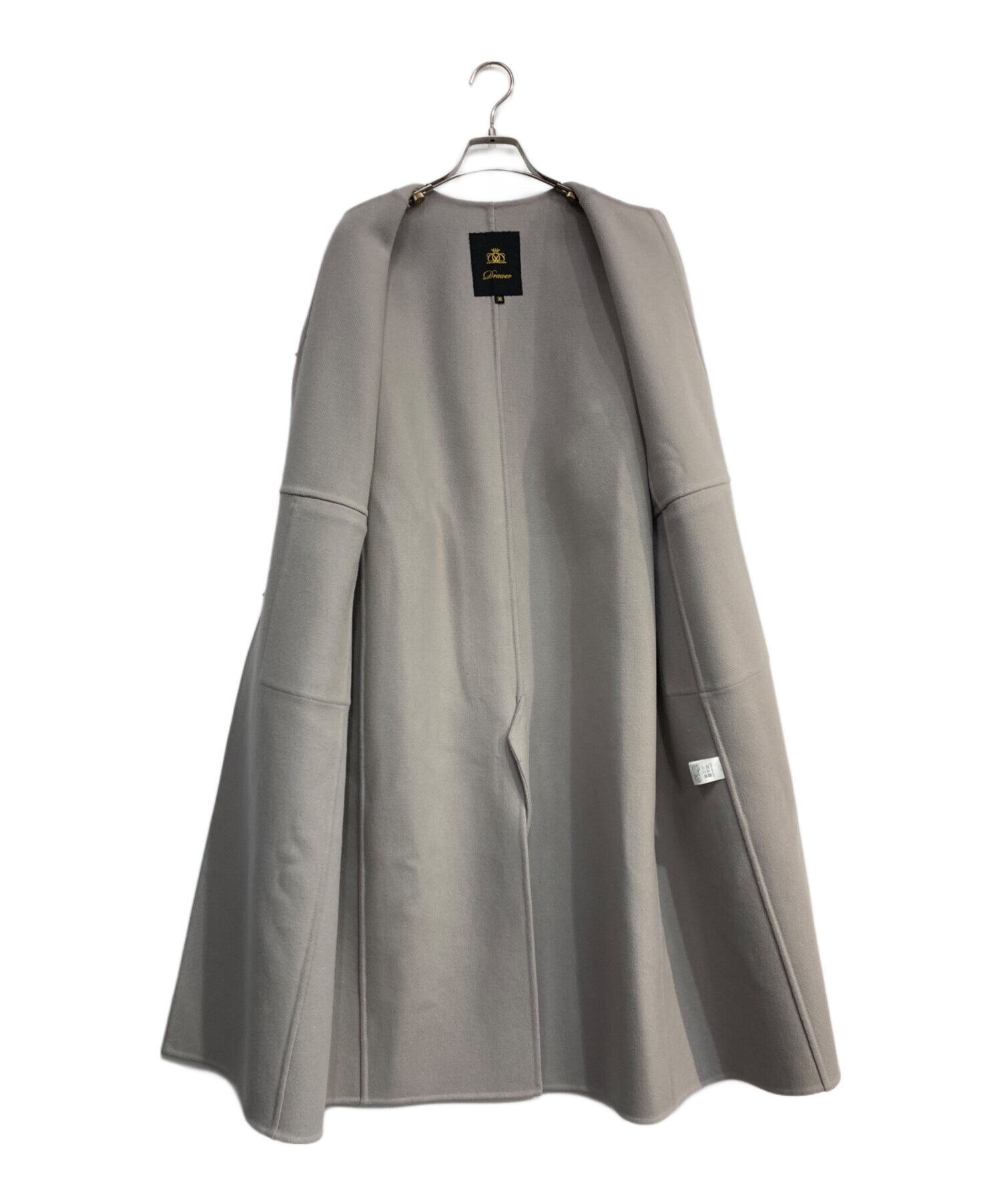 中古・古着通販】Drawer (ドゥロワー) ウールビーバーケヌキノーカラー