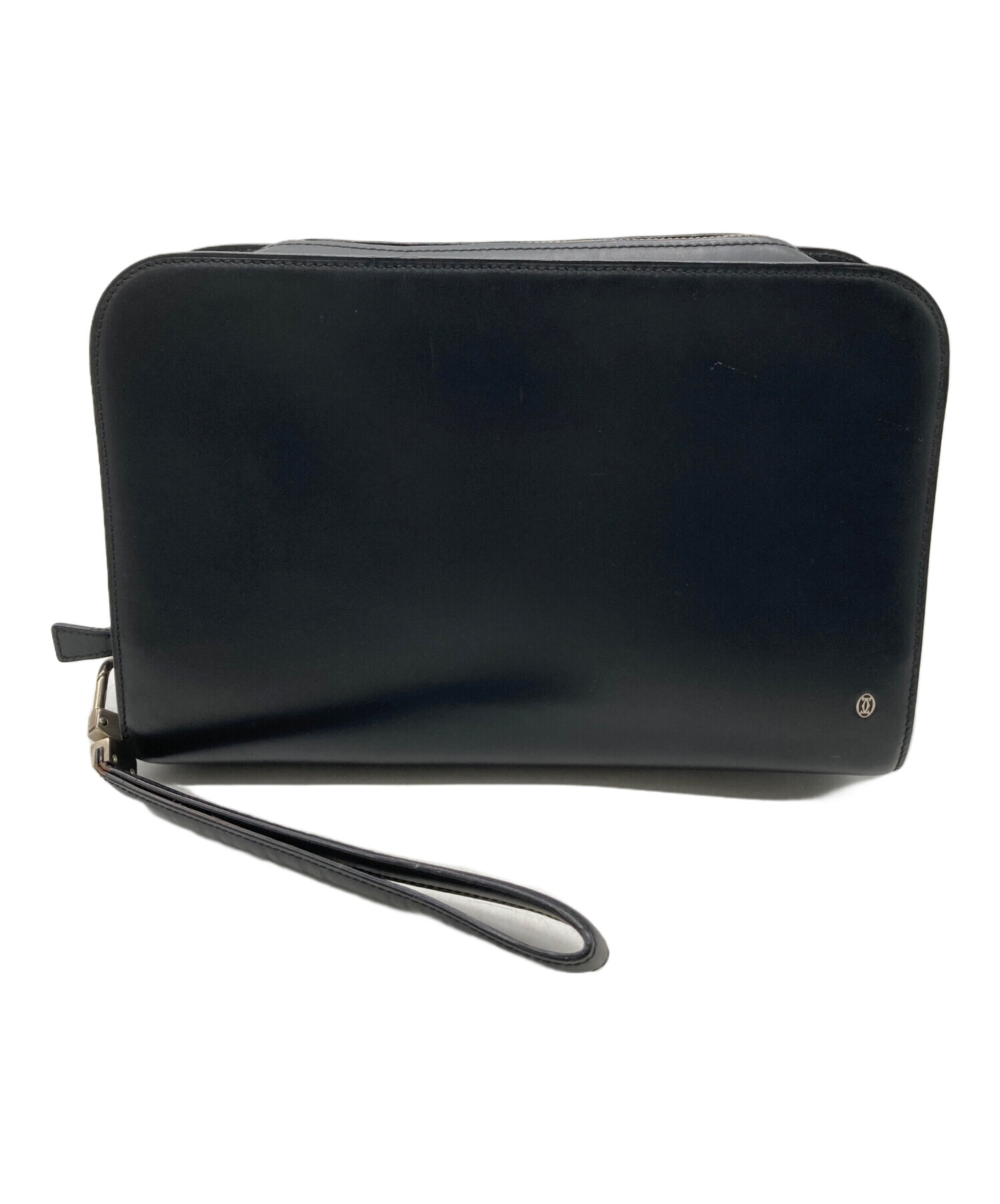 極美品✨ カルティエ パシャ レザー ハンドバッグ クラッチバッグ ブラック カルティエ パシャ カーフレザー クラッチ ブラック Aランクの買取