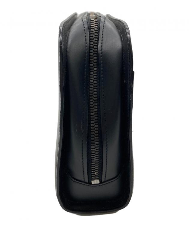 カルティエ クラッチバッグ セカンドバッグ レザー パシャ ブラック 箔押しロゴ Cartier（カルティエ） バッグ メンズ ブランド パシャ クラッチバッグ